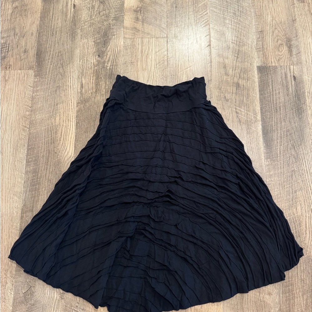 Black Survival Pleated Skirt Size L